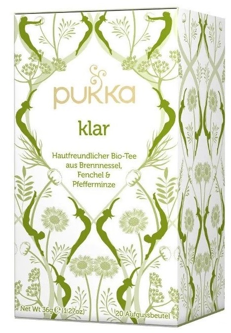 Ceai bio din plante Klar, 20 pliculețe filtrante, Amla Natur