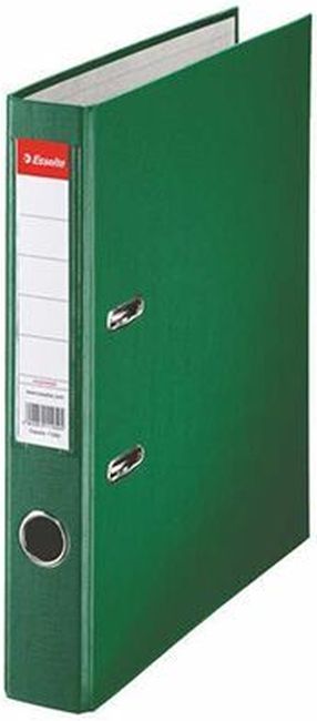Biblioraft Esselte Eco - A4, 5 cm, PP, margine metalica, eticheta detasabila, verde