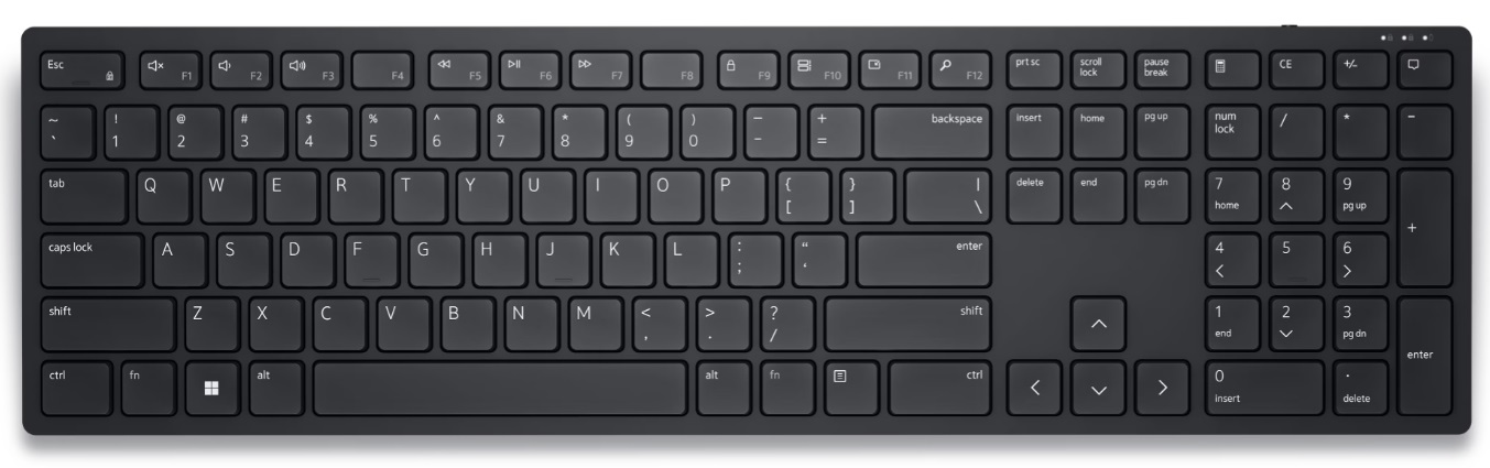 Tastatură Dell - KB500, wireless, neagră