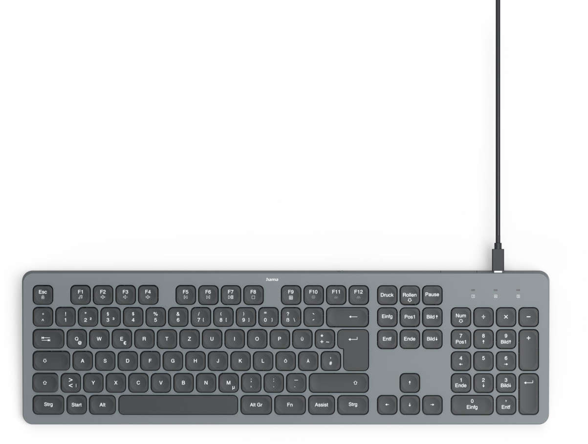 Tastatură Hama - CK-400, LED, neagră