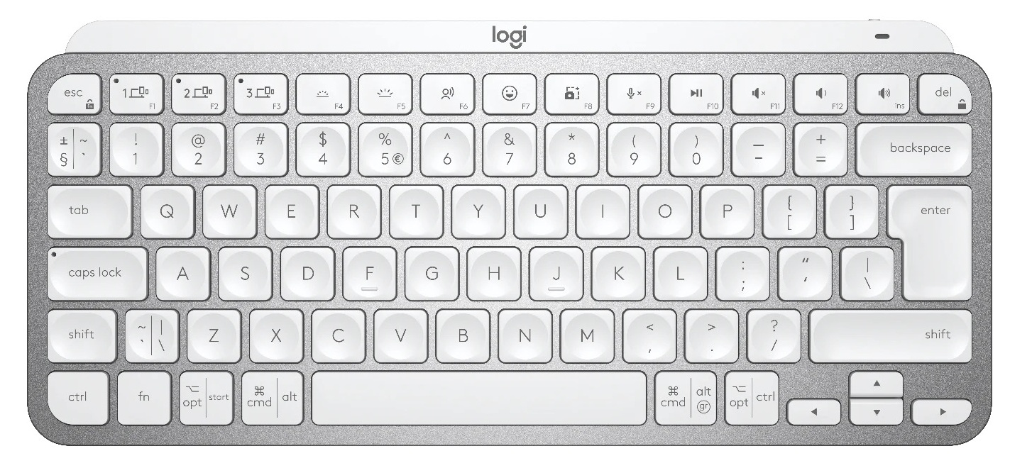 Tastatura Logitech - MX Keys Mini, wireless, alba