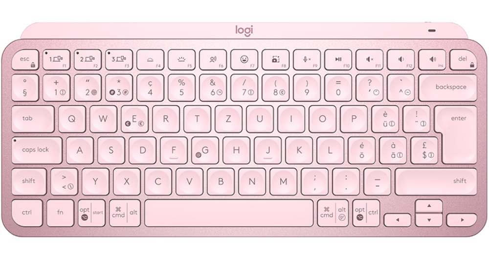 Tastatura Logitech - MX Keys Mini, wireless, roz