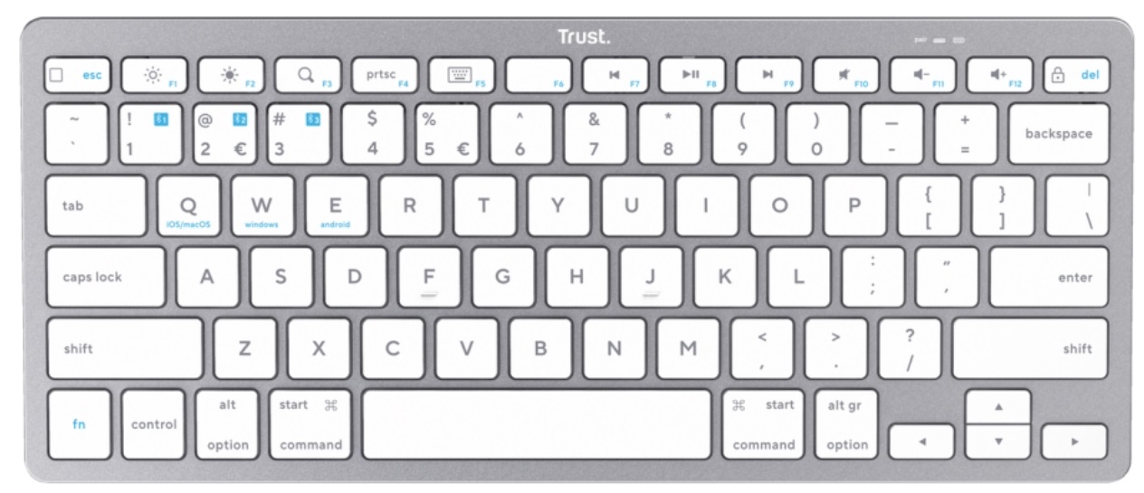 Tastatura Trust Wireless, alb Tastatura Trust Wireless, alb - imagine 2