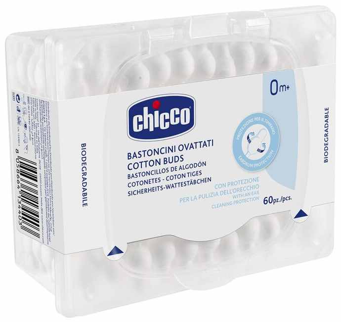 Dopuri pentru urechi Chicco cu dop - 60 bucăți