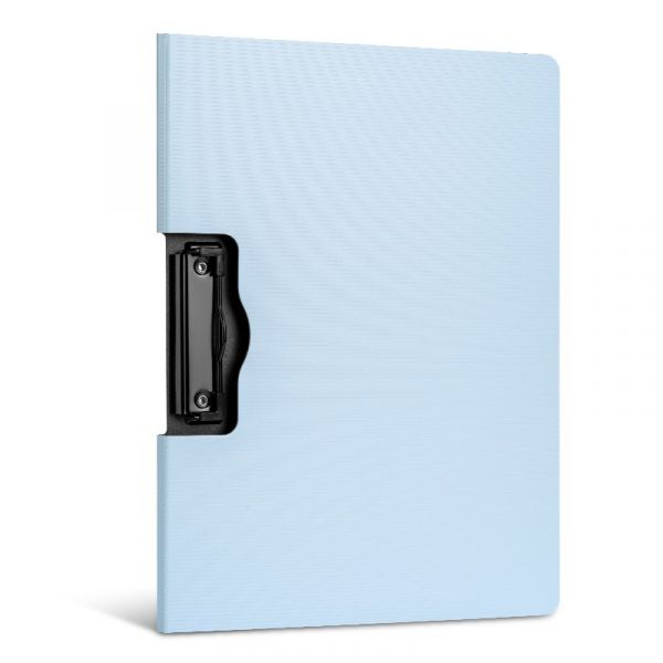 Clipboard cu capac Deli NuSign - A4, orizontal, albastru deschis