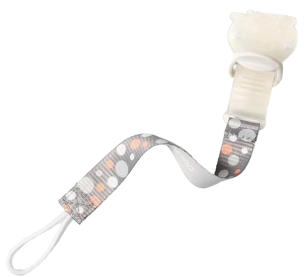 Clemă pentru suzetă Babyono - Puncte portocalii