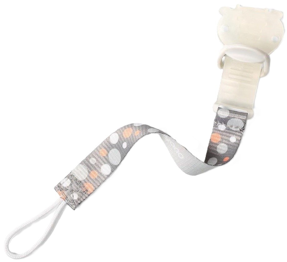 Clemă pentru suzetă cu lentă Babyono - Portocaliu