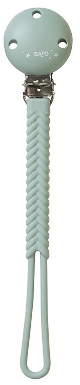 Clemă pentru suzetă Saro Baby - Braid Hunter, menta