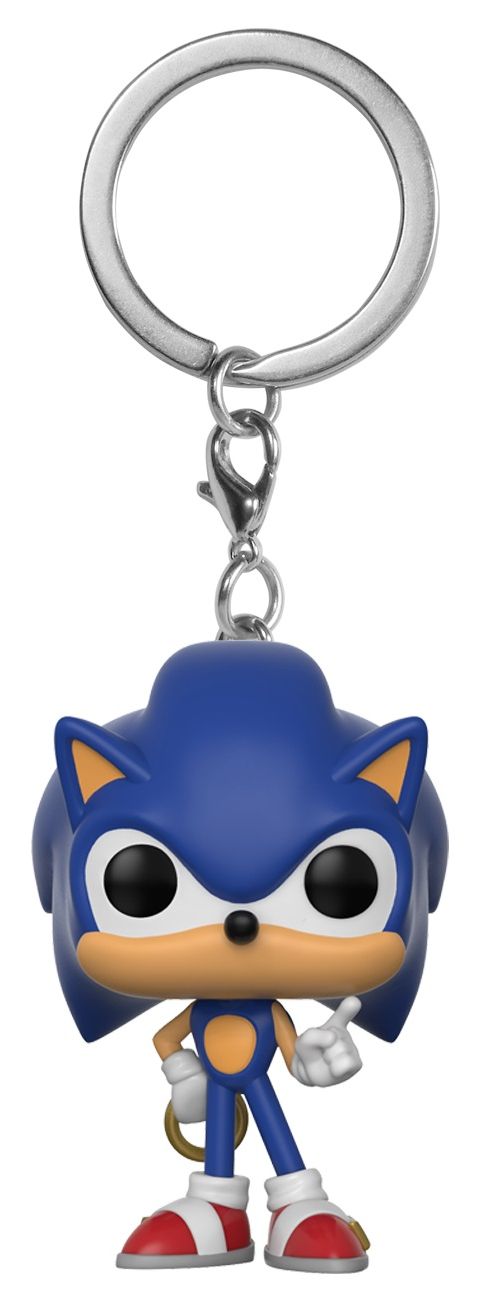 Breloc Funko Pocket Pop! Sonic the Hedgehog with Ring, 4 cm