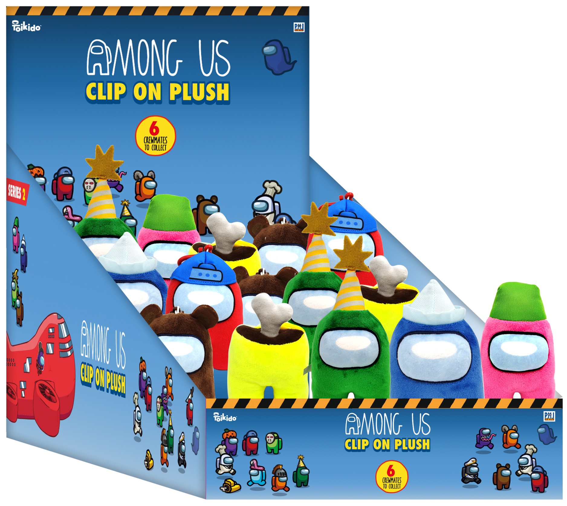 Breloc P.M.I. Games: Among Us - Crewmate Plushie (S2), sortiment