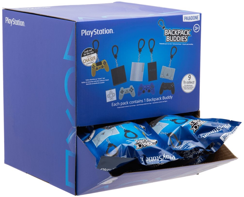 Breloc Paladone Games: PlayStation - Backpack Buddies, Mystery Pack