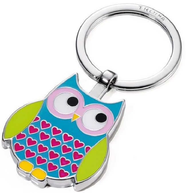 Breloc Troika - Rosy Owl