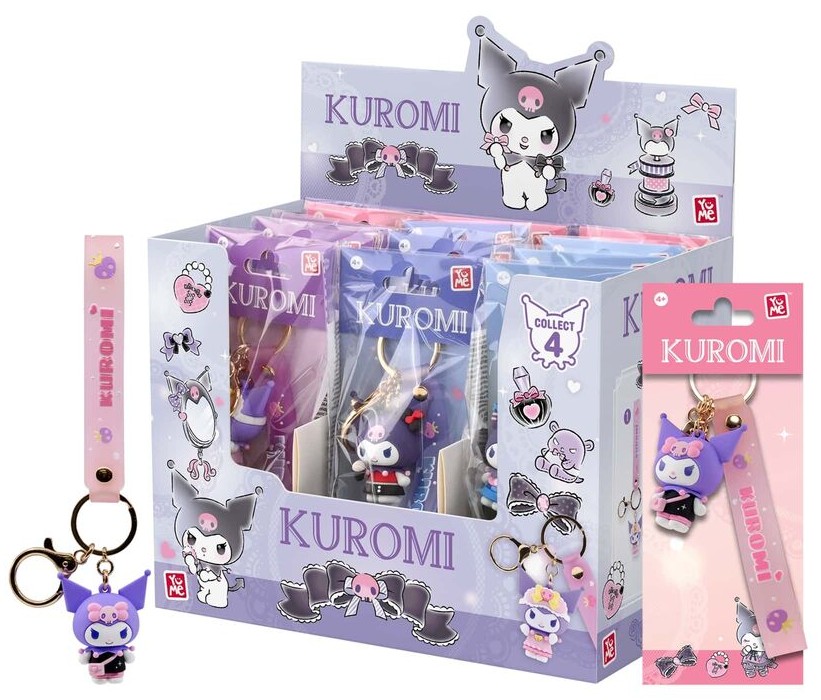 Breloc YuMe Animation: Sanrio - Hello Kitty, Kuromi Outfit Series, sortiment