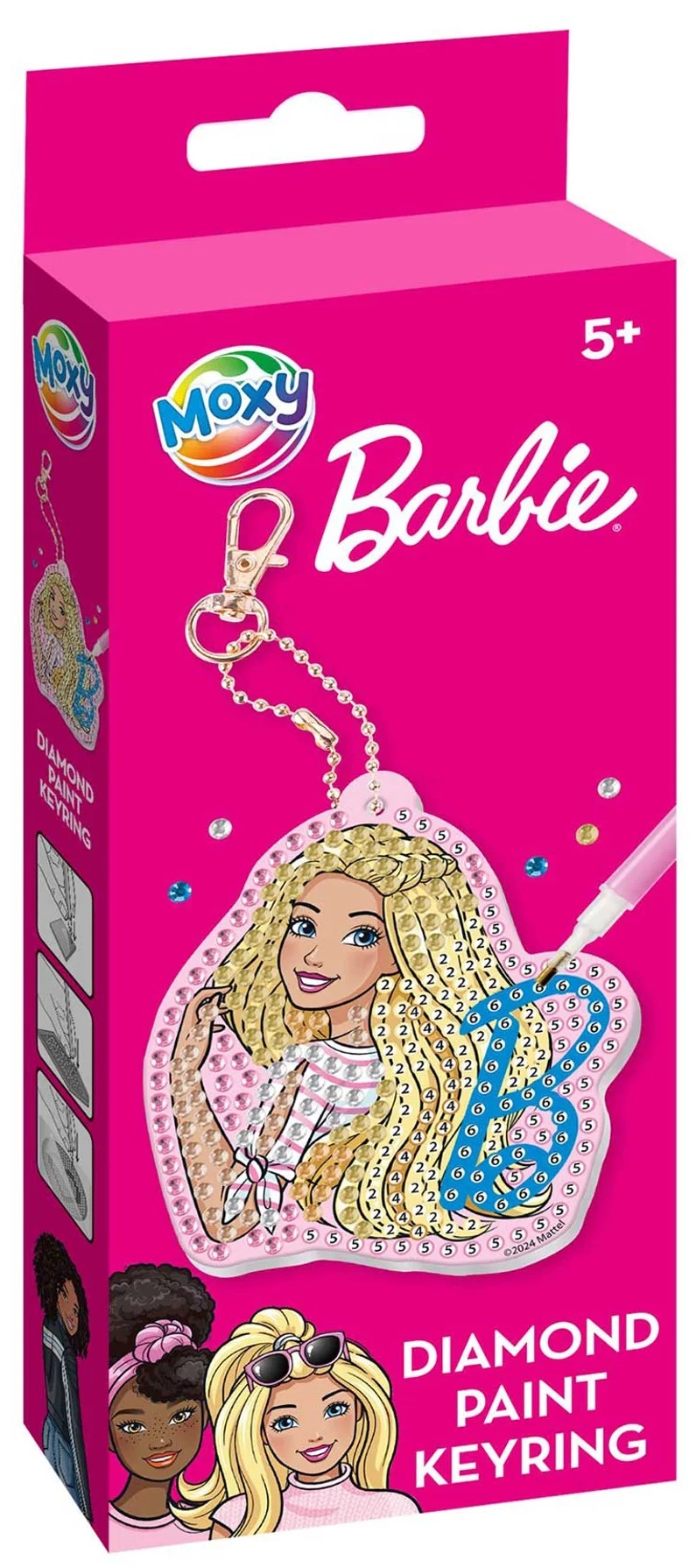 Set de pictat cu mărgele Moxy Barbie - Breloc