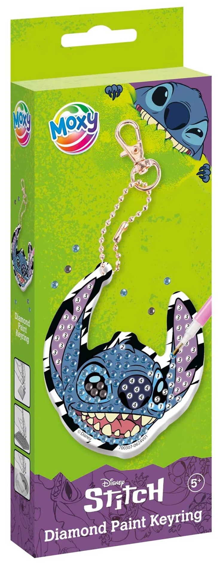 Set de pictat cu mărgele Moxy Stitch - Breloc