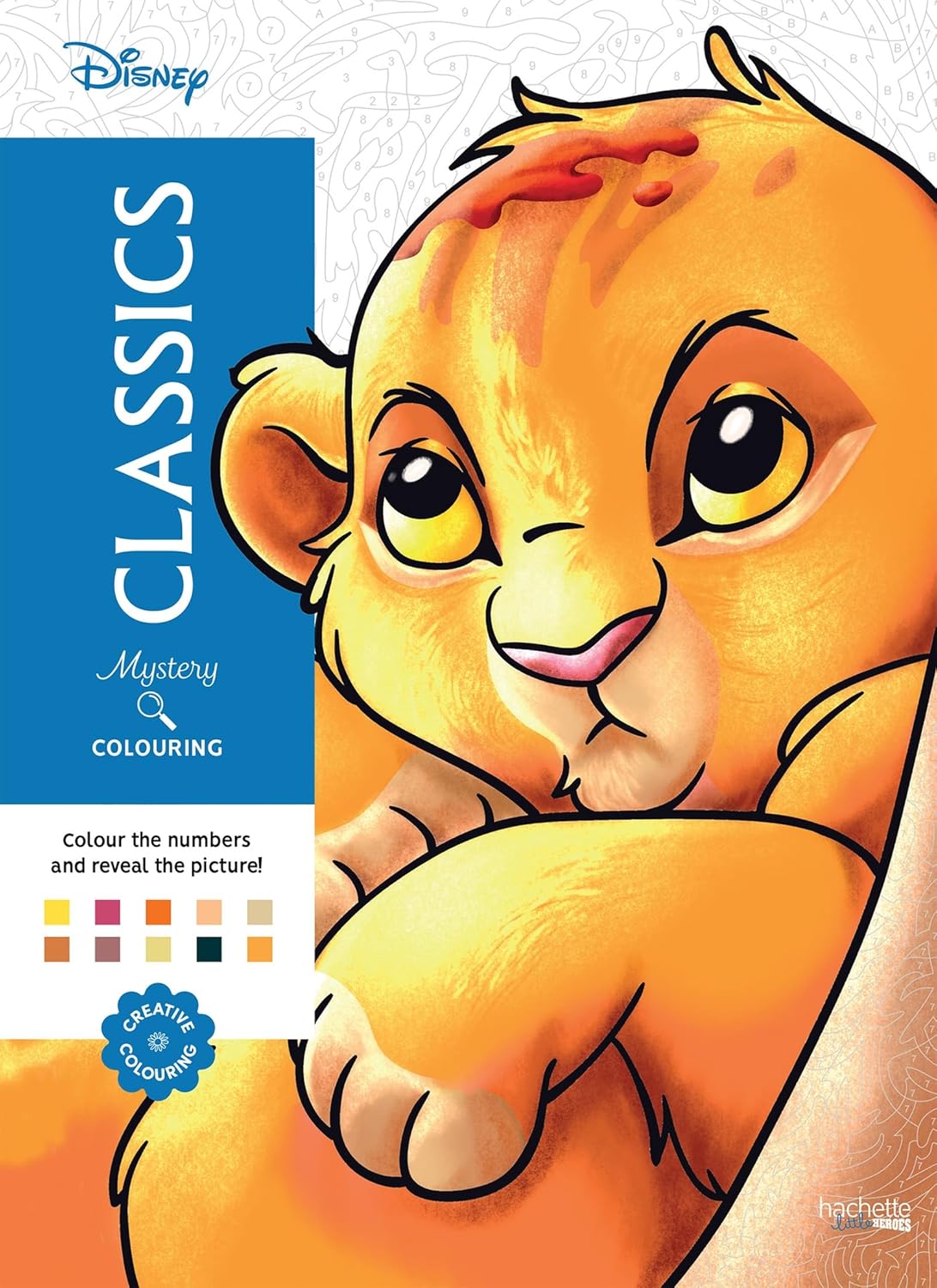 Carte de colorat pe numere Hachette Heroes: Mystery Colouring – Classics