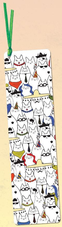 Semn de carte cu siret Simetro Between the pages - Pisici