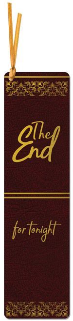 Semn de carte cu siret Simetro Between the pages - The End...for tonight