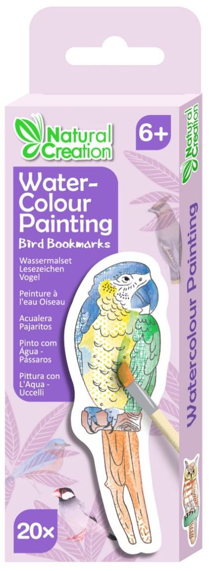 Separator de cărți de colorat Avenir Water - Păsări, 20 buc