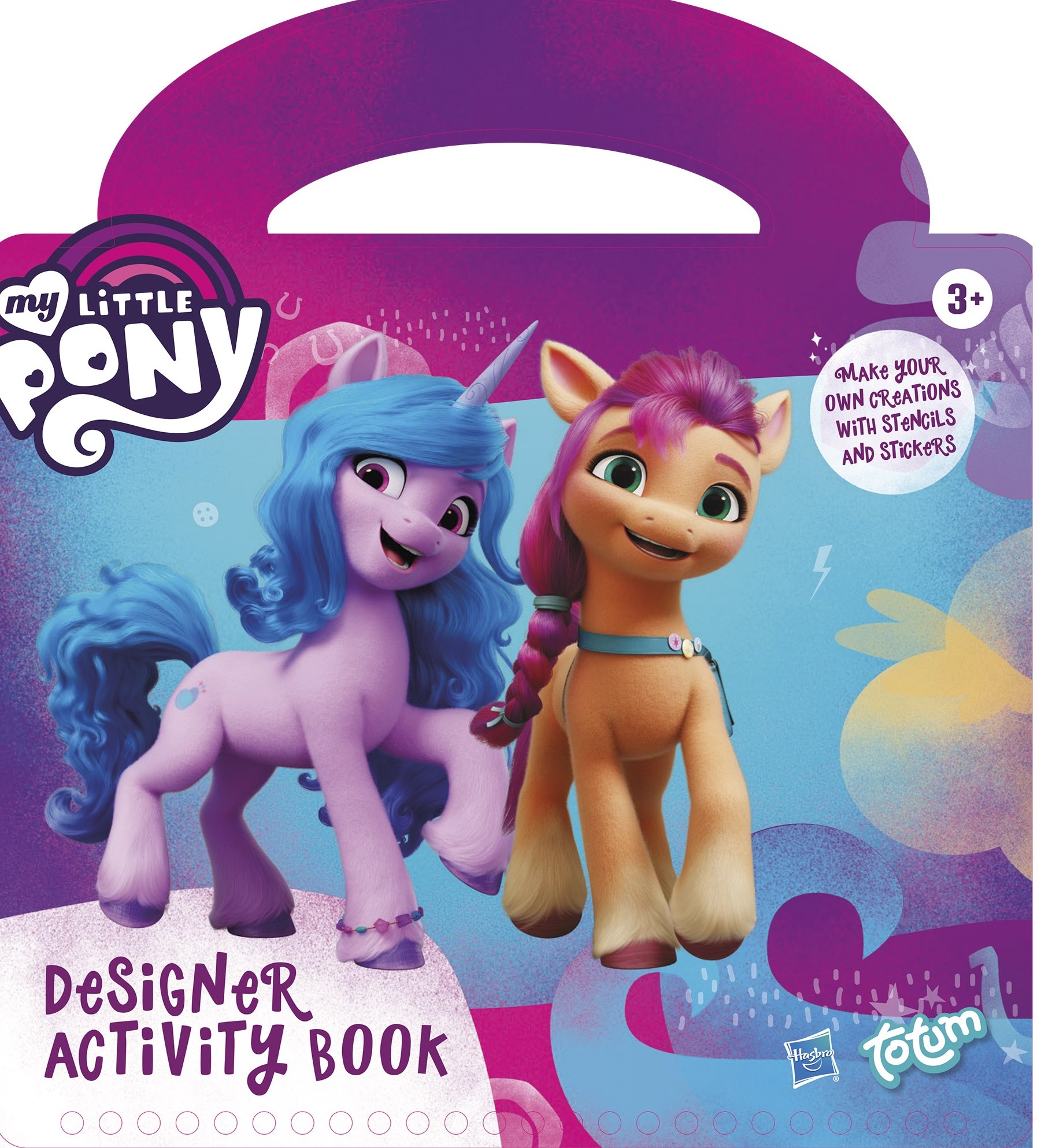 Carte cu activitati Totum - My Little Pony, cu sabloane si autocolante
