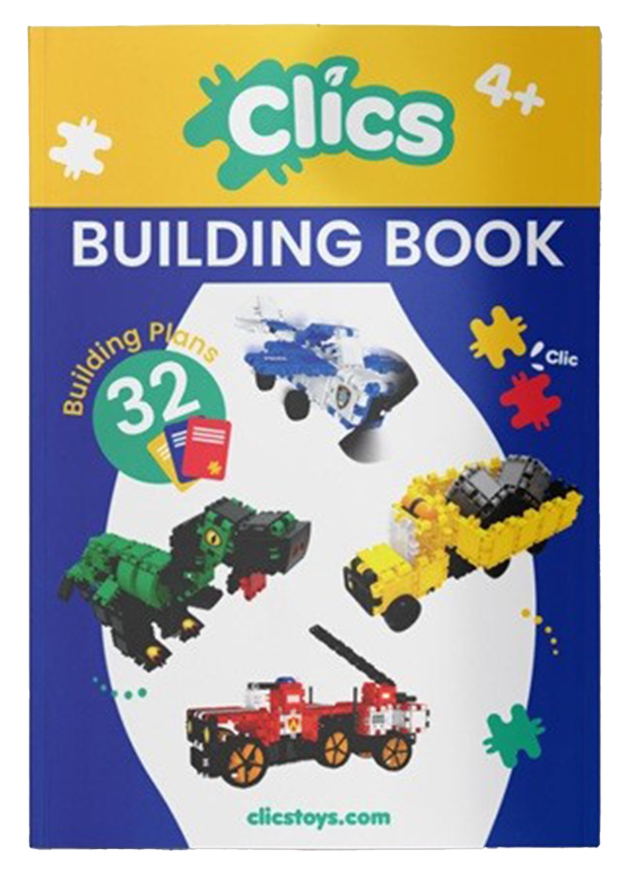 Cartea cu instrucțiuni de construcție Clics Toys - Building Book