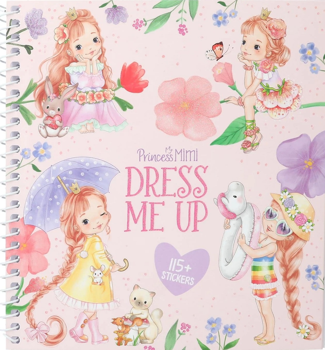 Carte cu stickere Depesche Princess Mimi - Dress Me Up