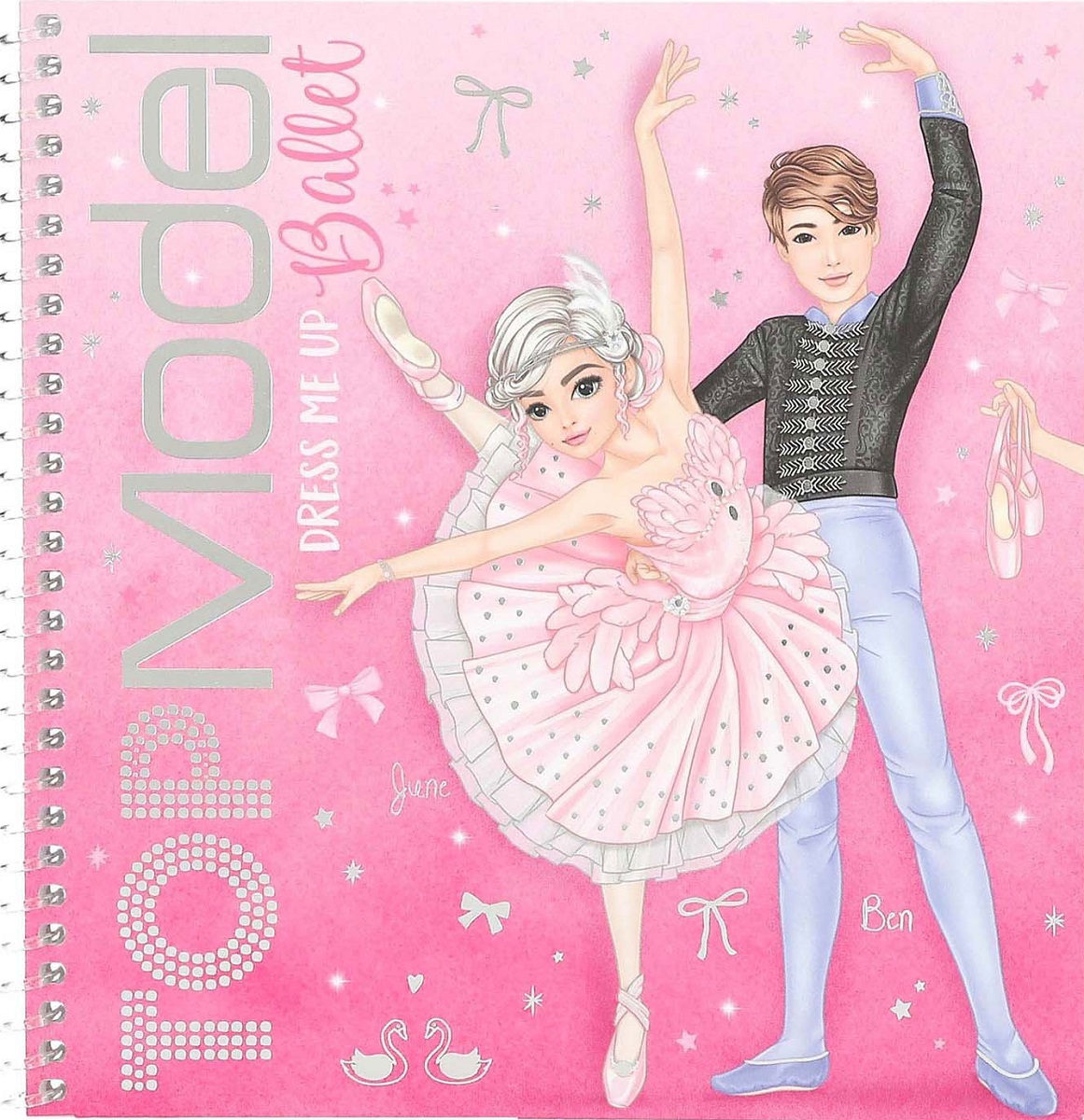 Carte cu stickere Depesche TopModel Ballet- Dress Me Up