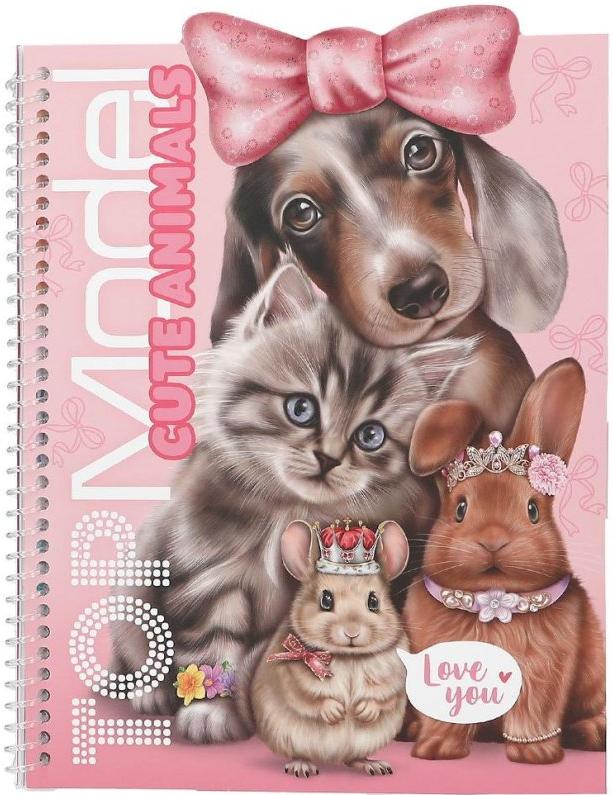 Carte cu stickere Depesche TopModel - Cute Animals