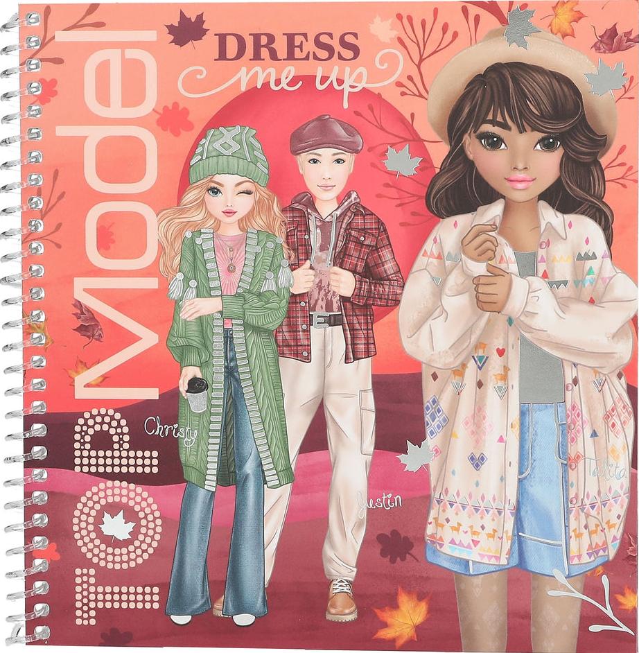 Carte cu stickere Depesche TopModel - Dress Me Up Cosy