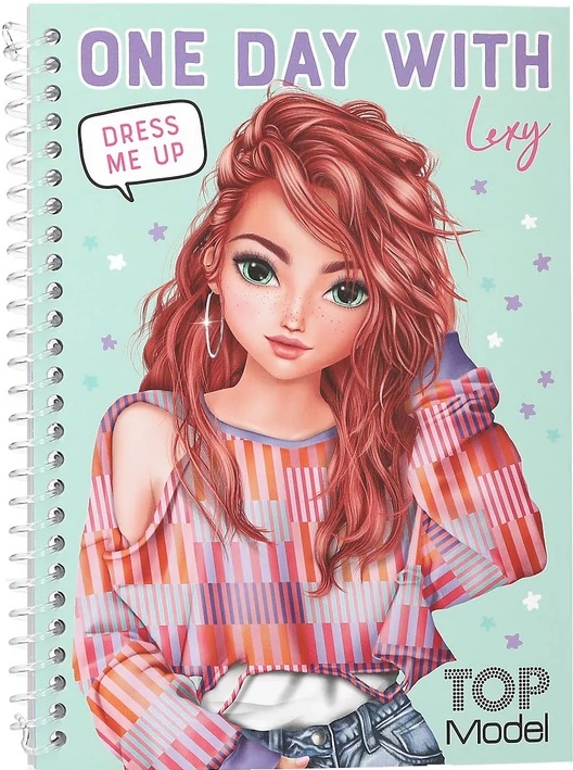 Carte cu stickere Depesche TopModel - Dress Me Up For One Day, sortiment