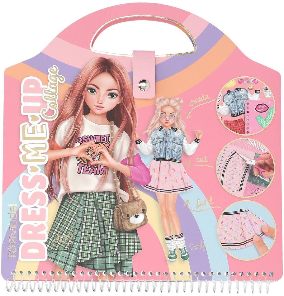Carte cu stickere Depesche TopModel - Dress Me Up, colaje