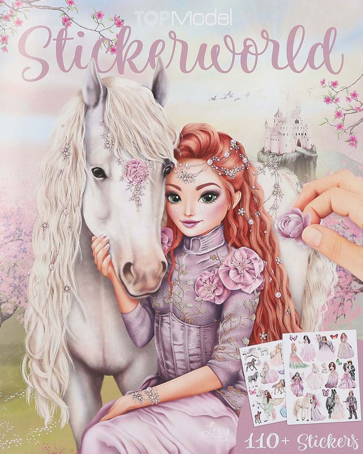 Carte cu stickere Depesche TopModel - Viva Violet