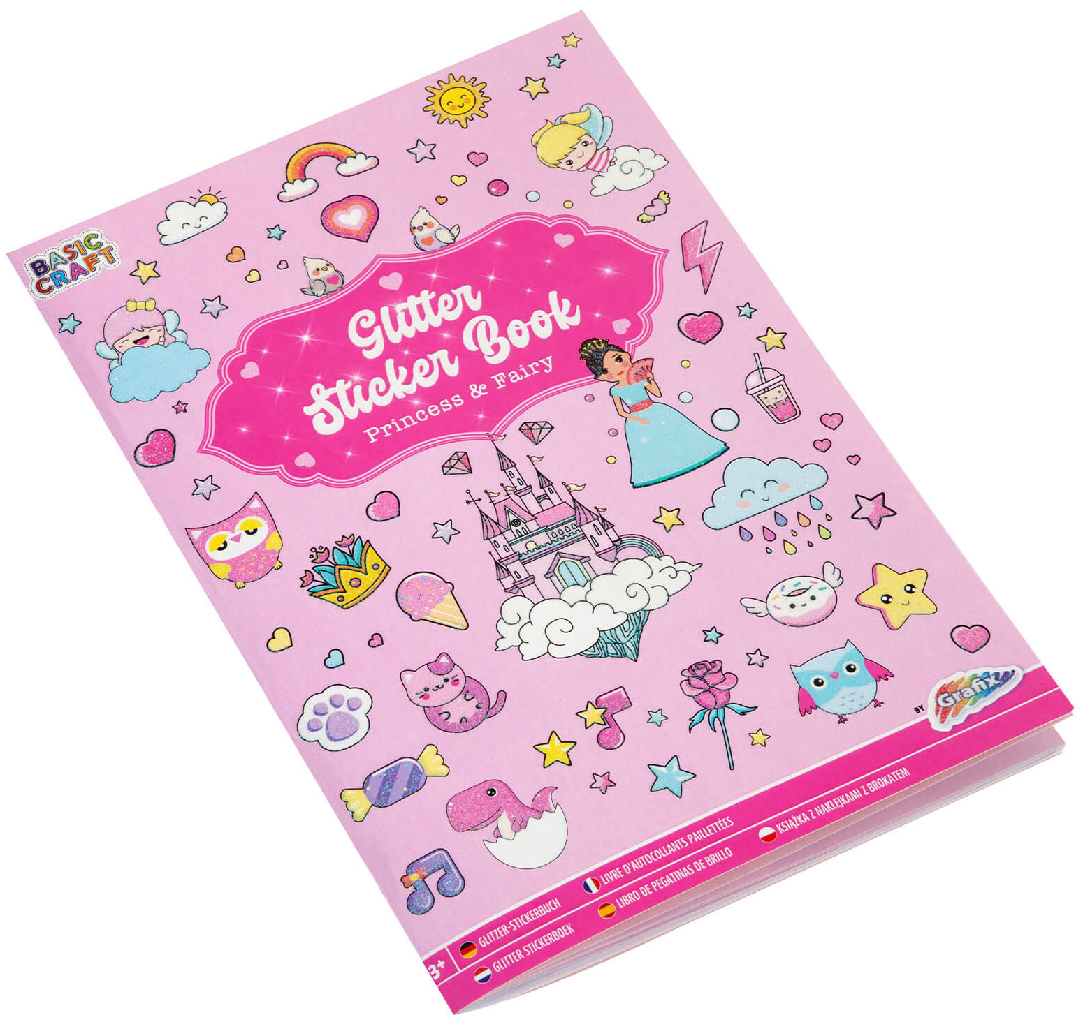 Carnet de autocolante Grafix - A5, roz