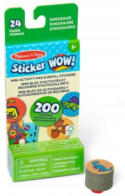 Carte cu stickere Melissa & Doug - Dinozauri