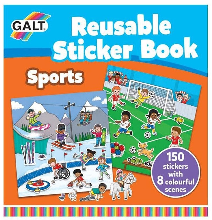 Carte cu stickere pentru utilizare multipla Galt - Sport
