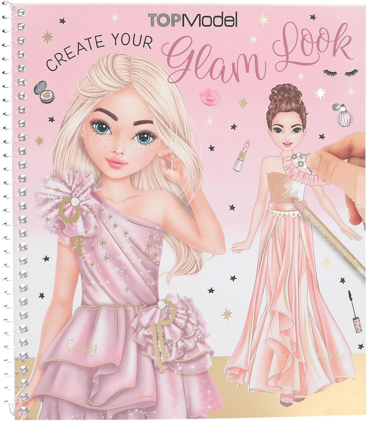 Carte de colorat Depesche TopModel - Glam Look