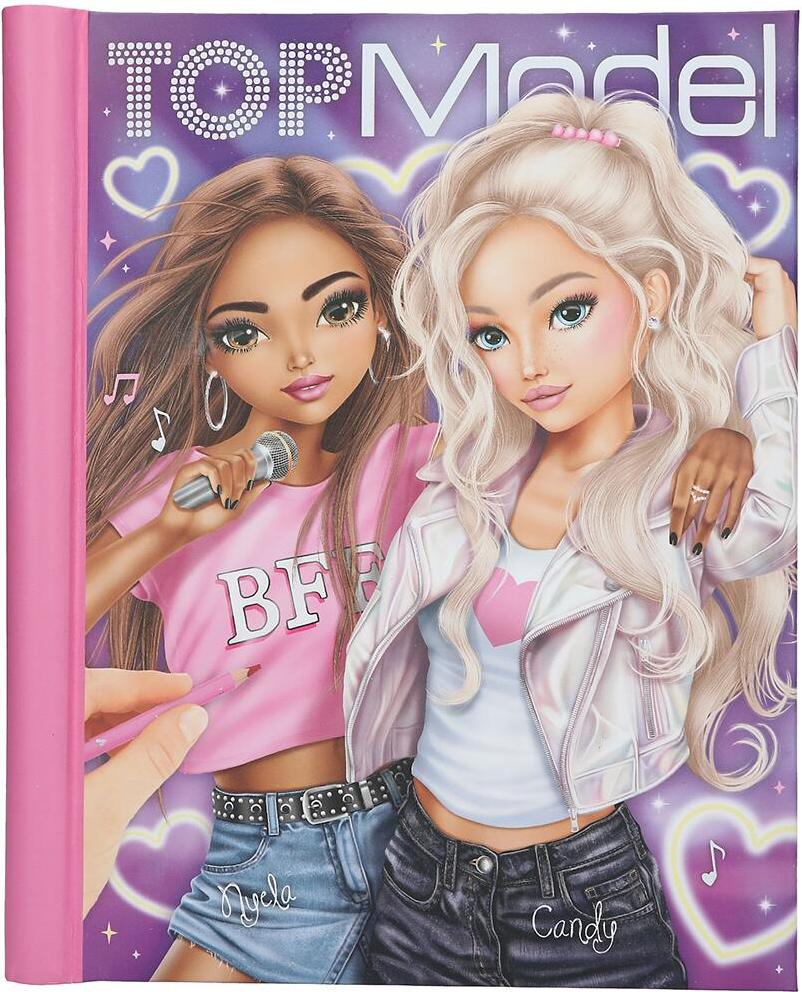 Carte de colorat Depesche TopModel My BFF - Cu sunet și lumină LED