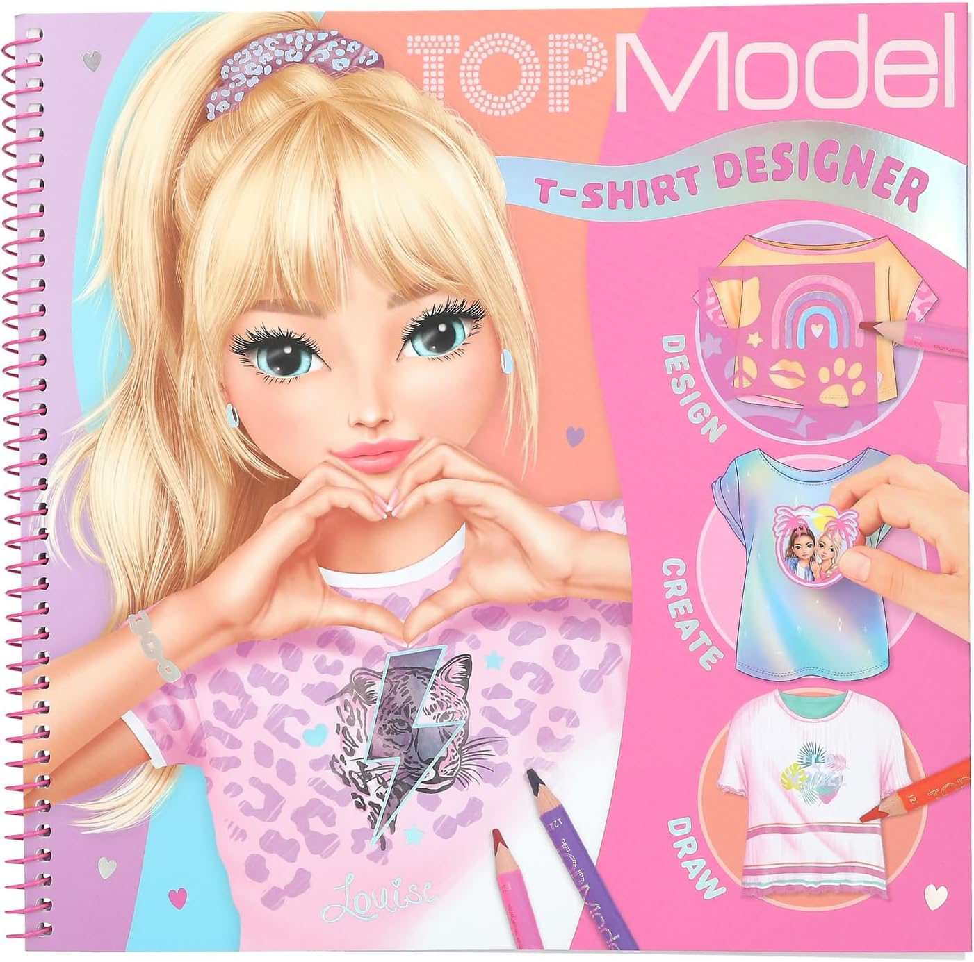 Carte de colorat Depesche TopModel - T-Shirt Designer
