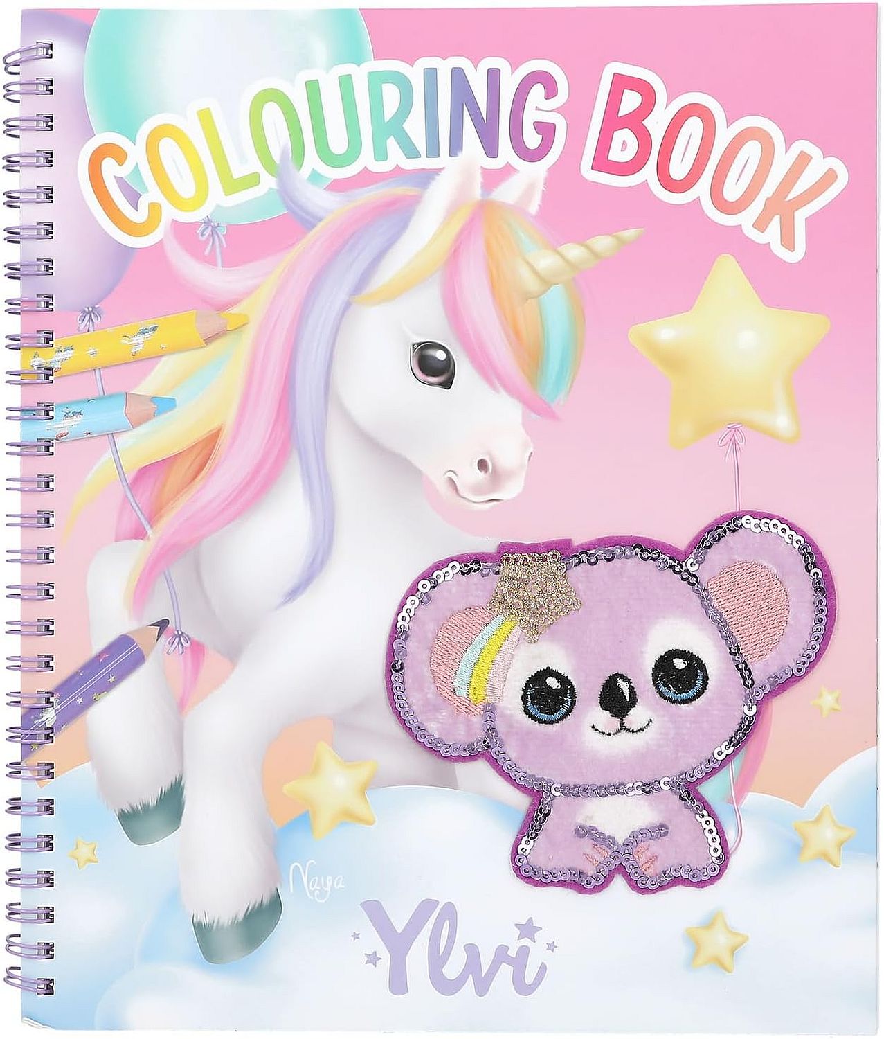 Carte de colorat Depesche TopModel - Ylvi Unicorn, cu paiete
