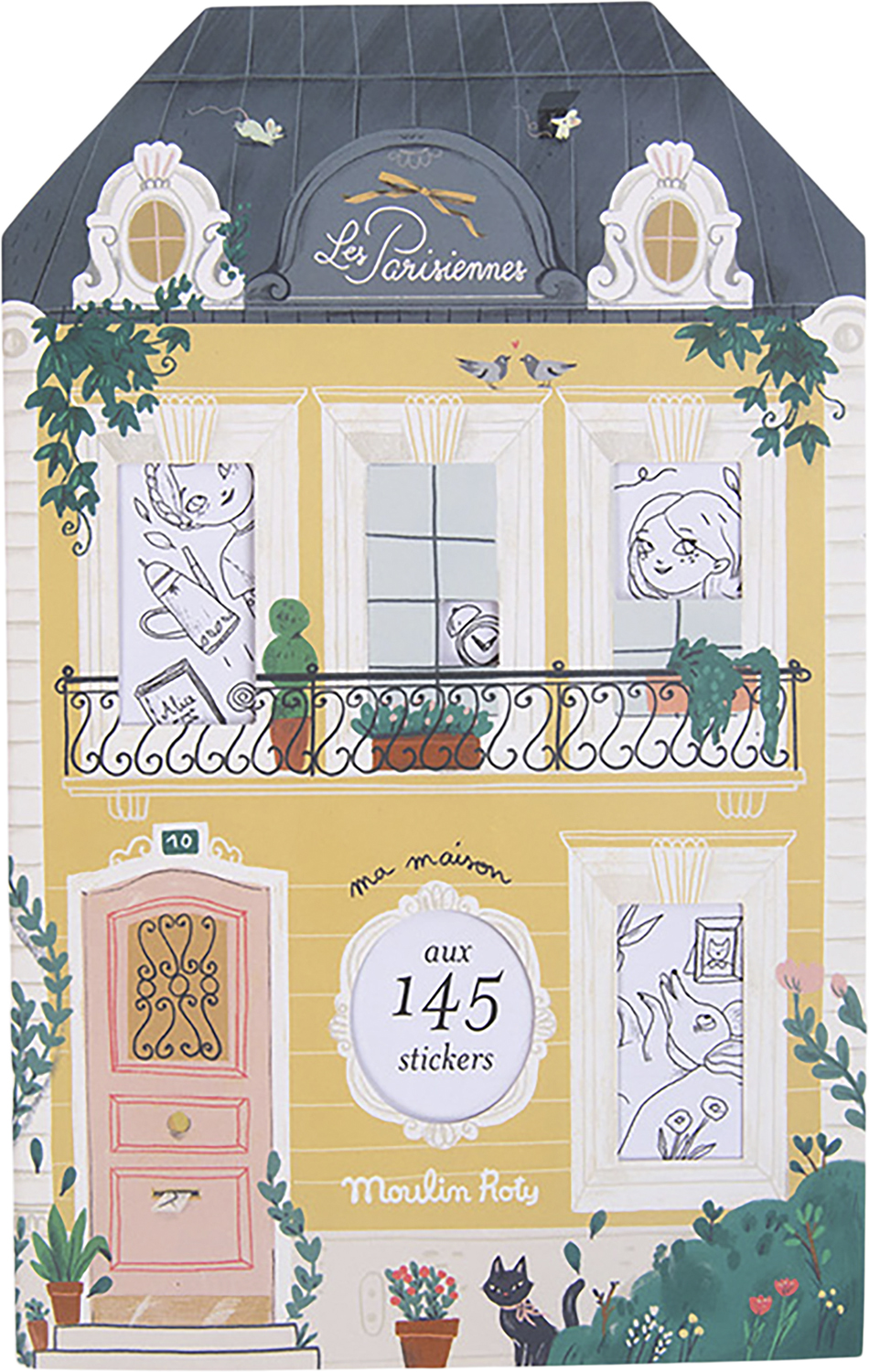 Carte de colorat cu abtibilduri: Les Parisiennes - imagine 2