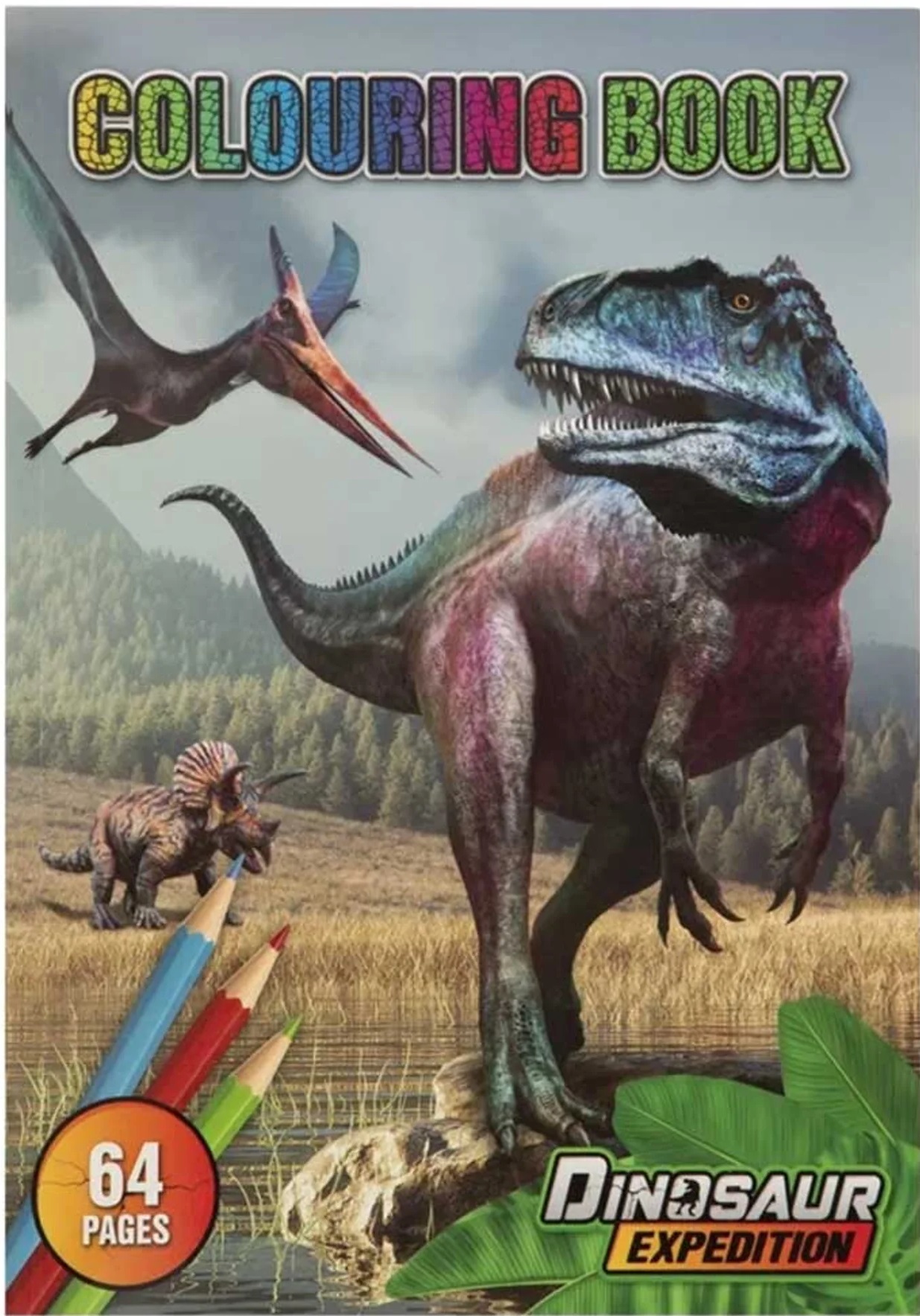 Carte de colorat Moxy - Dinozaurii, A4, 64 pagine