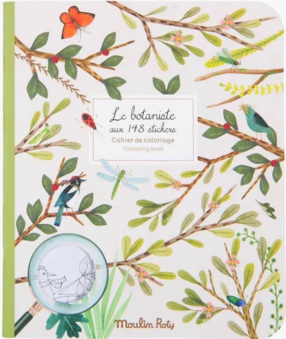 Carte de colorat Moulin Roty - Botanică, 148 autocolantul