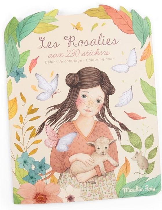 Carte de colorat Moulin Roty Les Rosalies - 230 autocolantul