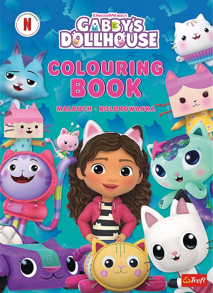 Carte de colorat Trefl - Gabby's Dollhouse