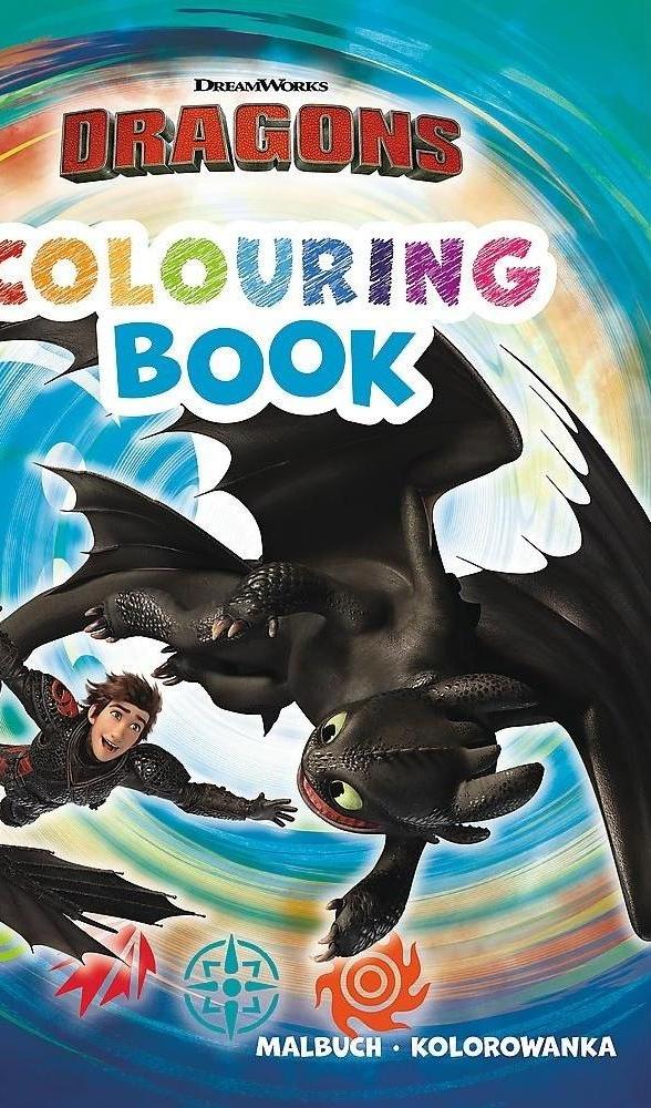 Carte de colorat Trefl - How to train your Dragon