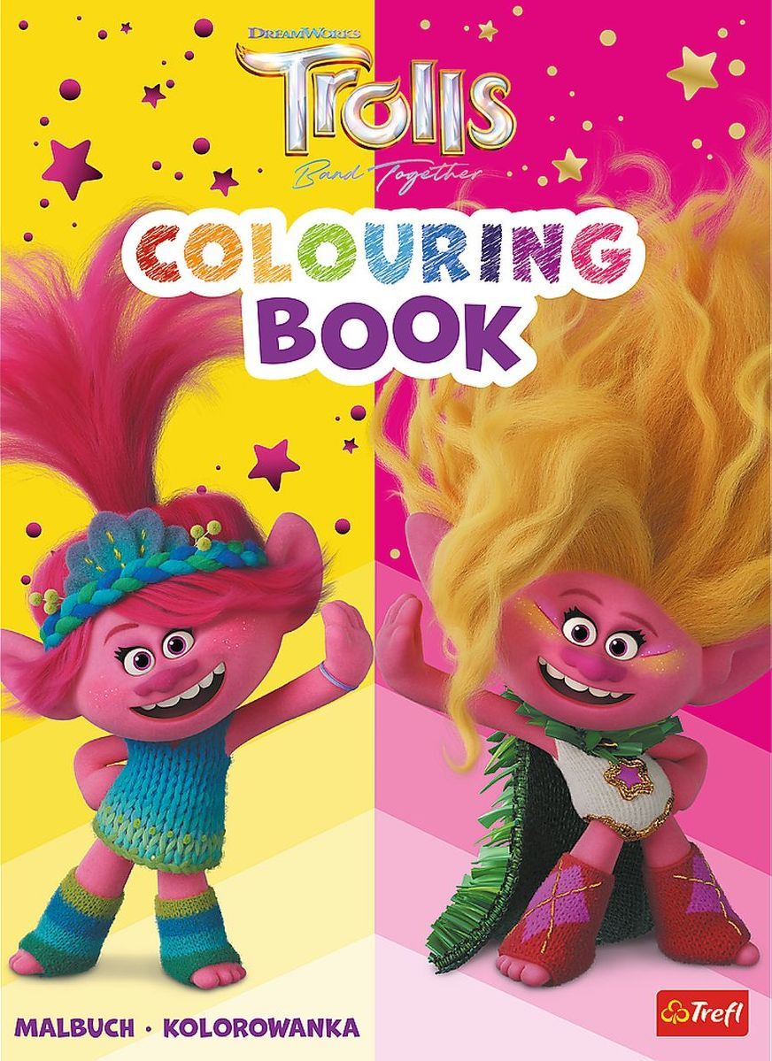 Carte de colorat Trefl - Trolls