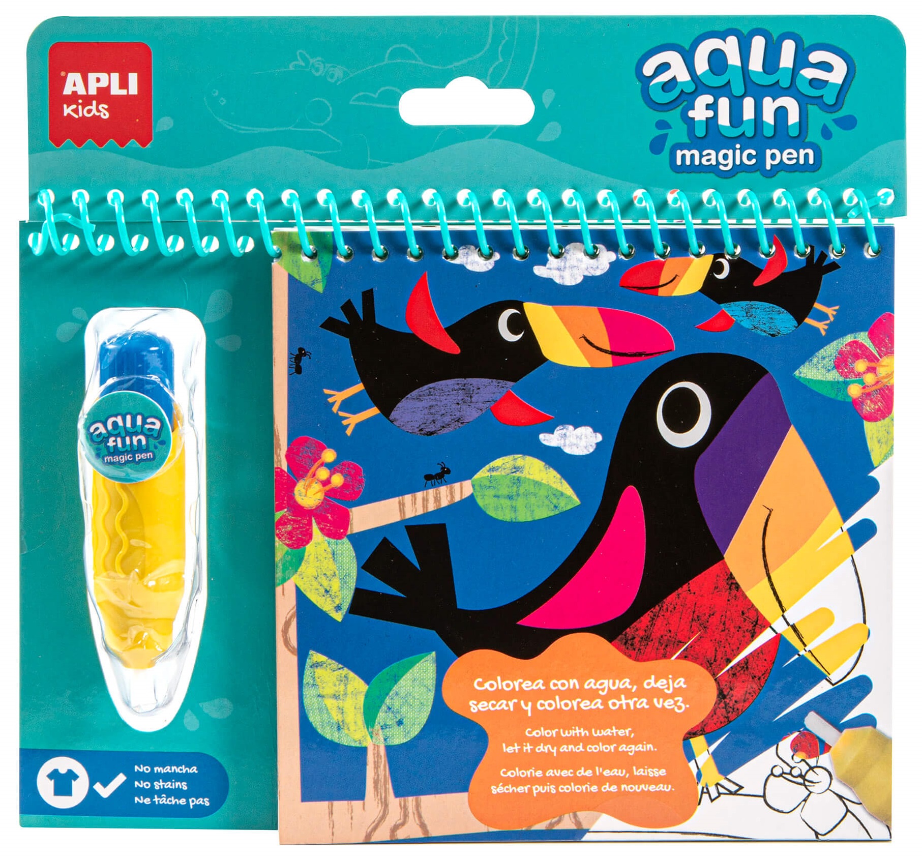 Carte de colorat Aqua Fun Magic Pen: Tucano - imagine 2