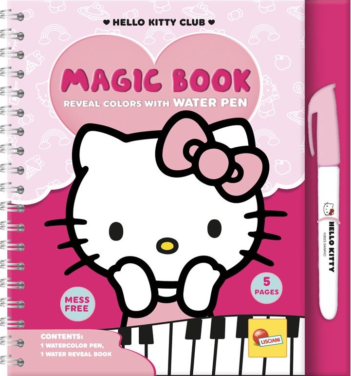 Carte de desen cu apă Lisciani Hello Kitty - Hello Kitty Club