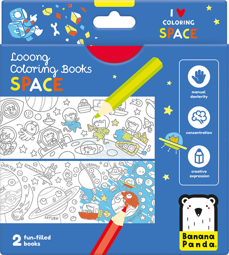 Cărți de colorat  Banana Panda Looong Coloring Book - Spaţiu