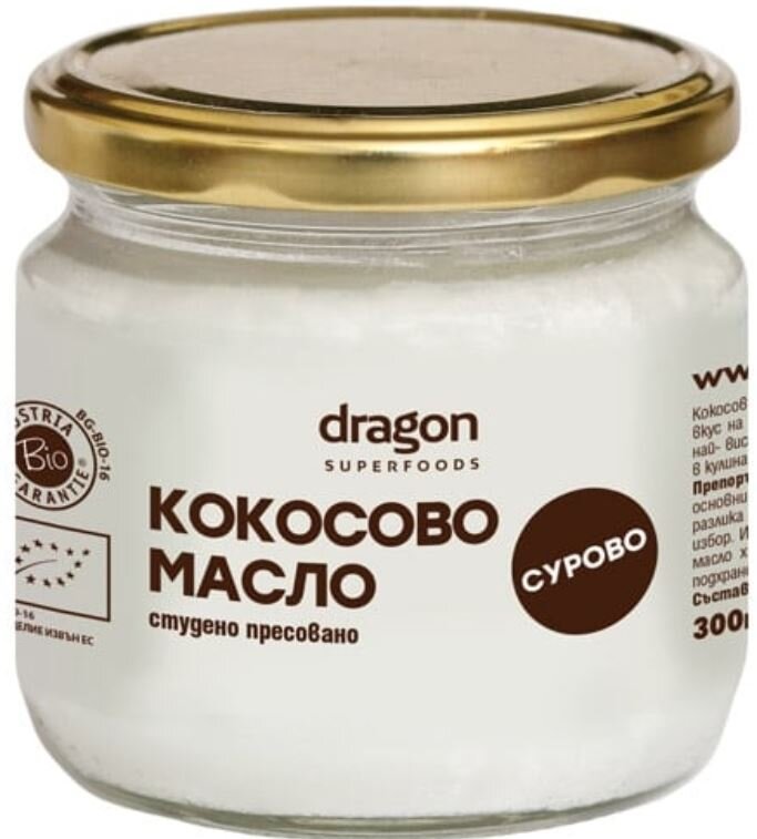 Ulei de cocos Extra Virgin, 300 ml, Dragon Superfoods